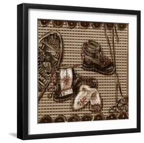 Chaussures et Raquettes-Myriam Berthoud-Framed Art Print