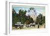 Chautauqua Lake, New York - Celoron Park; Ferris Wheel View-Lantern Press-Framed Art Print