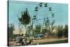 Chautauqua Lake, New York - Celoron Park; View of Phoenix Ferris Wheel-Lantern Press-Stretched Canvas