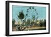 Chautauqua Lake, New York - Celoron Park; View of Phoenix Ferris Wheel-Lantern Press-Framed Art Print