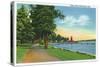 Chautauqua Lake, New York - Scenic View along the Lake-Lantern Press-Stretched Canvas