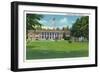 Chautauqua, New York - Exterior View of the Colonnade Building-Lantern Press-Framed Art Print