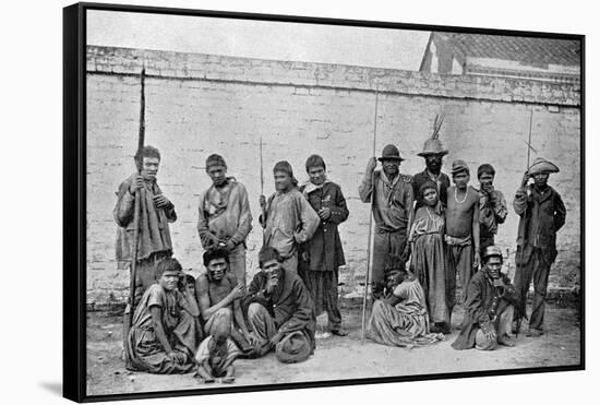 Chavantes (Xavant) Indians, São Paulo, Brazil, 1895-A Frisch-Framed Stretched Canvas