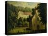 Chawton House and Church, 1809-null-Stretched Canvas