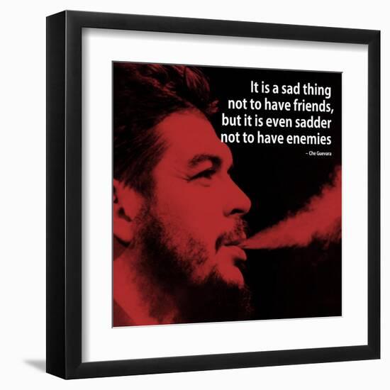 Che Guevara Quote iNspire 2 Motivational Plastic Sign-null-Framed Art Print