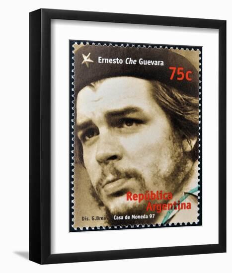 Che Guevara Stamp Argentina'97-null-Framed Art Print