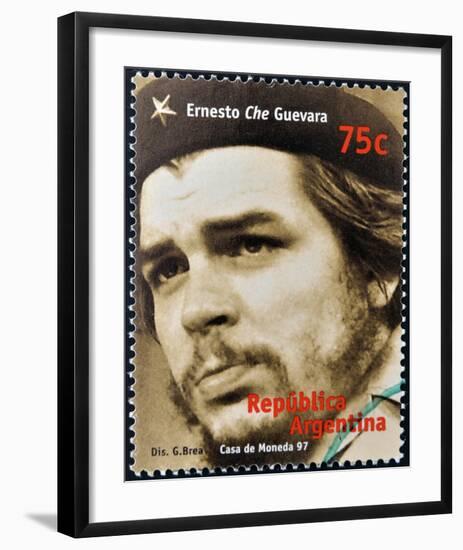 Che Guevara Stamp Argentina'97-null-Framed Art Print