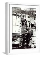 Cheap Food Line at Bryant Park, New York, During the Great Depression, 1931-null-Framed Giclee Print