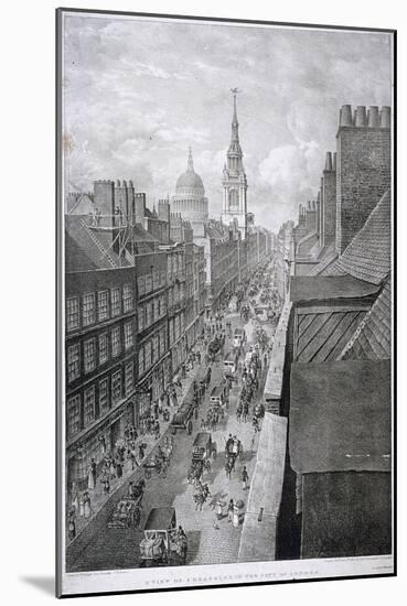 Cheapside, London, 1823-Thomas Mann Baynes-Mounted Giclee Print