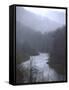 Cheat River Flowing Through Alleghenies on a Misty Day-John Dominis-Framed Stretched Canvas