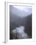 Cheat River Flowing Through Alleghenies on a Misty Day-John Dominis-Framed Photographic Print