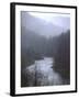 Cheat River Flowing Through Alleghenies on a Misty Day-John Dominis-Framed Photographic Print