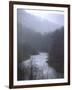 Cheat River Flowing Through Alleghenies on a Misty Day-John Dominis-Framed Photographic Print