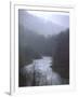 Cheat River Flowing Through Alleghenies on a Misty Day-John Dominis-Framed Photographic Print