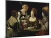 Cheat with c.1635-Georges de La Tour-Mounted Giclee Print