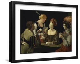 Cheat with c.1635-Georges de La Tour-Framed Giclee Print