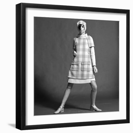 Checked Coat, 1960s-John French-Framed Giclee Print