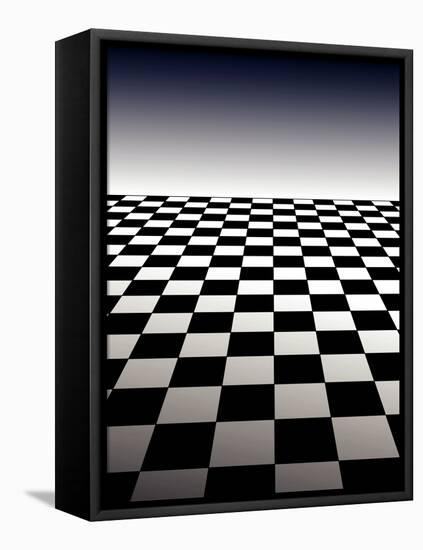 Checker Board Background-Isaac Marzioli-Framed Stretched Canvas