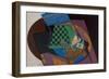 Checkerboard And Playing Cards-Juan Gris-Framed Giclee Print