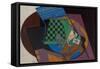 Checkerboard And Playing Cards-Juan Gris-Framed Stretched Canvas