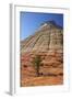 Checkerboard Mesa, Formed of Navajo Sandstone, Zion National Park, Utah, United States of America-Peter Barritt-Framed Photographic Print