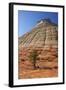 Checkerboard Mesa, Formed of Navajo Sandstone, Zion National Park, Utah, United States of America-Peter Barritt-Framed Photographic Print