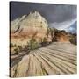 Checkerboard Mesa, Zion National Park, Utah, Usa-Rainer Mirau-Stretched Canvas