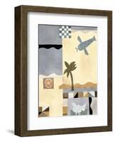 Checkerboard Travel I-Muriel Verger-Framed Art Print