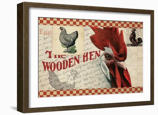 Checkered Chicken 1-null-Framed Giclee Print