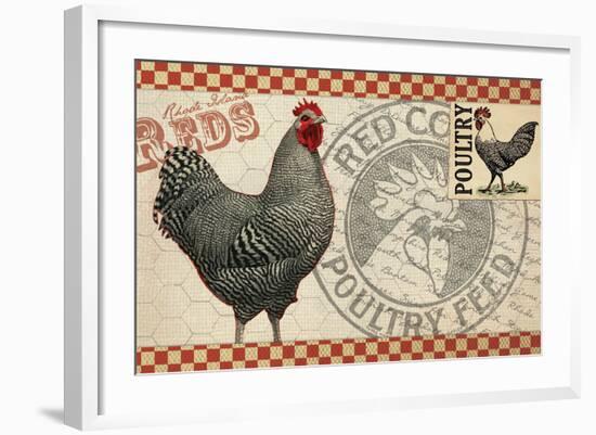 Checkered Chicken 3-null-Framed Giclee Print