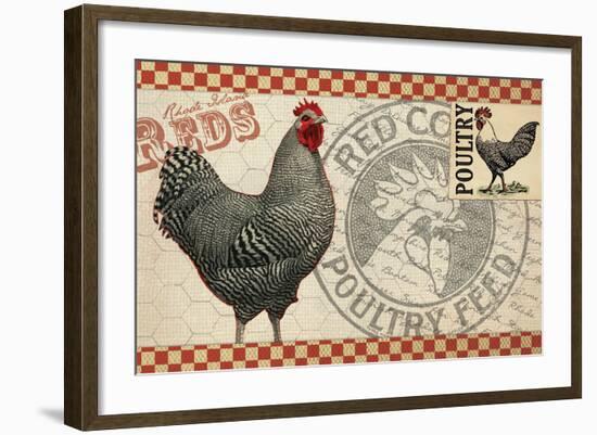 Checkered Chicken 3-null-Framed Giclee Print