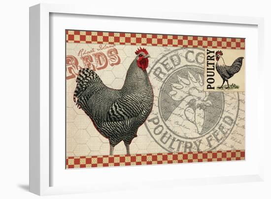 Checkered Chicken 3-null-Framed Giclee Print