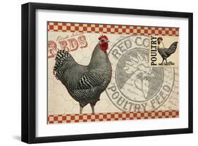 Checkered Chicken 3-null-Framed Premium Giclee Print