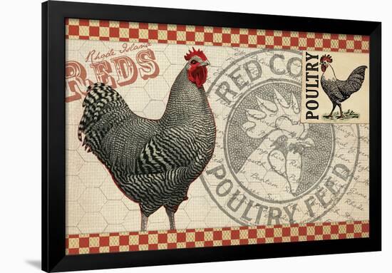 Checkered Chicken 3-null-Framed Giclee Print