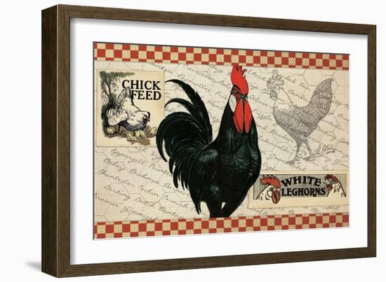 Checkered Chicken 4-null-Framed Giclee Print