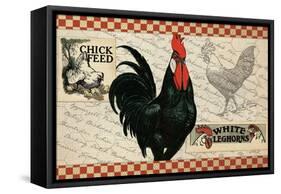 Checkered Chicken 4-null-Framed Stretched Canvas