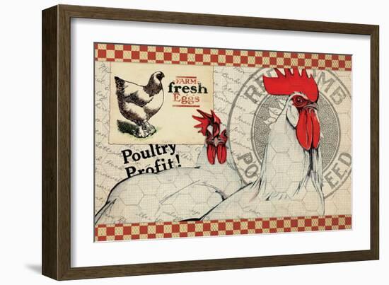 Checkered Chicken 8-null-Framed Giclee Print