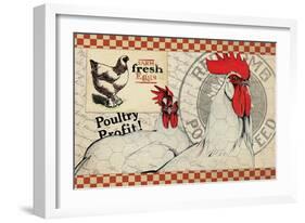 Checkered Chicken 8-null-Framed Giclee Print