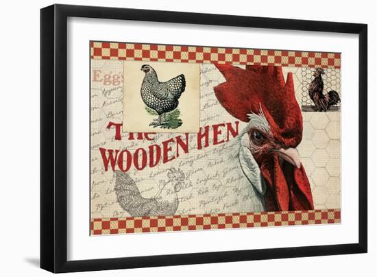 Checkered Chickens - Image 1-The Saturday Evening Post-Framed Giclee Print