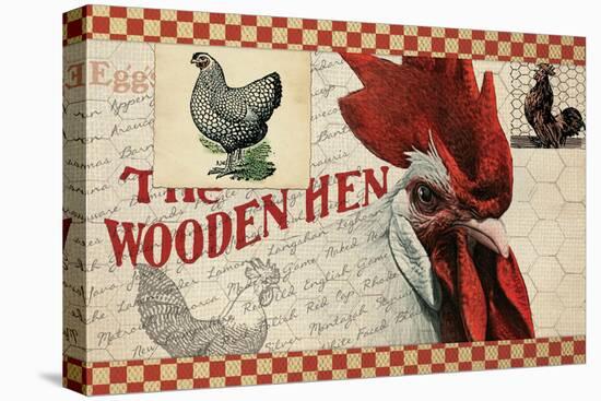 Checkered Chickens - Image 1-The Saturday Evening Post-Stretched Canvas