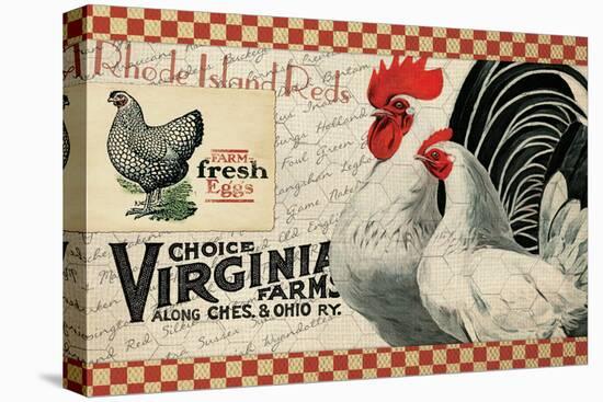 Checkered Chickens - Image 2-The Saturday Evening Post-Stretched Canvas