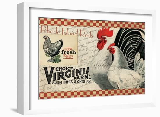 Checkered Chickens - Image 2-The Saturday Evening Post-Framed Giclee Print