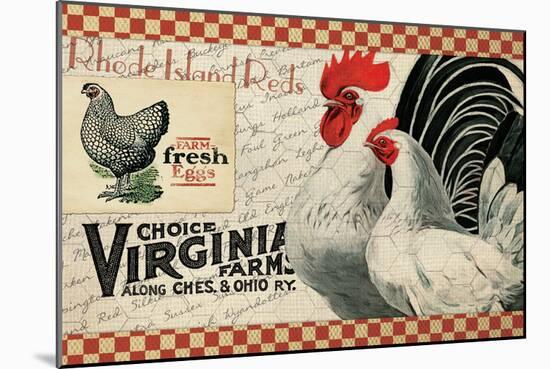 Checkered Chickens - Image 2-The Saturday Evening Post-Mounted Giclee Print