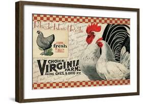 Checkered Chickens - Image 2-The Saturday Evening Post-Framed Giclee Print