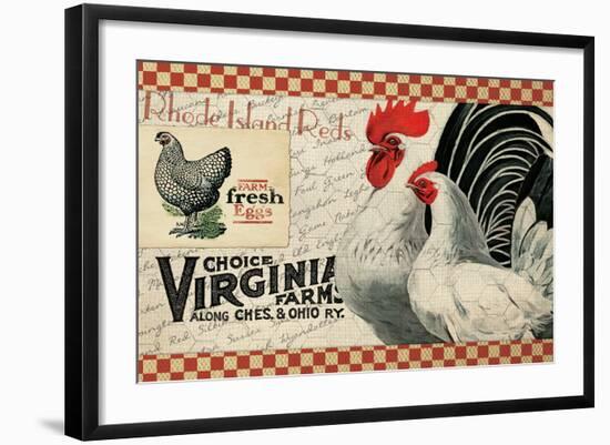 Checkered Chickens - Image 2-The Saturday Evening Post-Framed Giclee Print