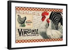 Checkered Chickens - Image 2-The Saturday Evening Post-Framed Giclee Print