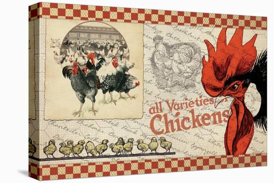 Checkered Chickens - Image 6-The Saturday Evening Post-Stretched Canvas