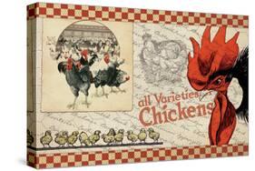 Checkered Chickens - Image 6-The Saturday Evening Post-Stretched Canvas