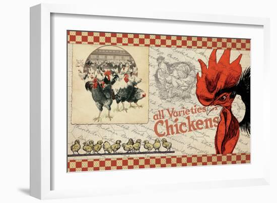 Checkered Chickens - Image 6-The Saturday Evening Post-Framed Giclee Print