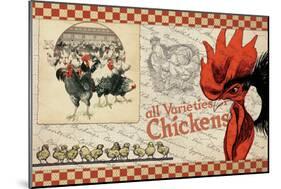 Checkered Chickens - Image 6-The Saturday Evening Post-Mounted Giclee Print